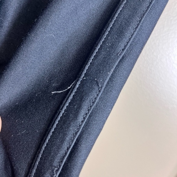 Vintage Nike Dri Activewear Pants Black Y2K Logo Swoosh Zip Back Pocket Small - Picture 8 of 10